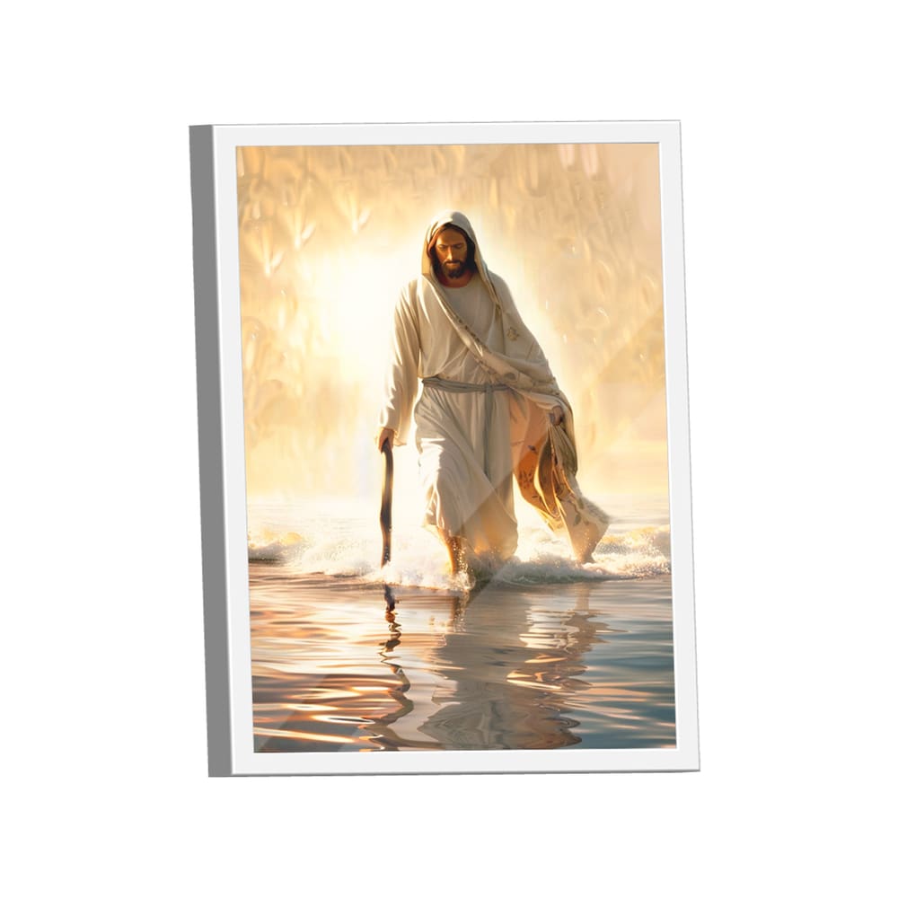 Quadro Decorativo Jesus Caminhando Sobre as Águas