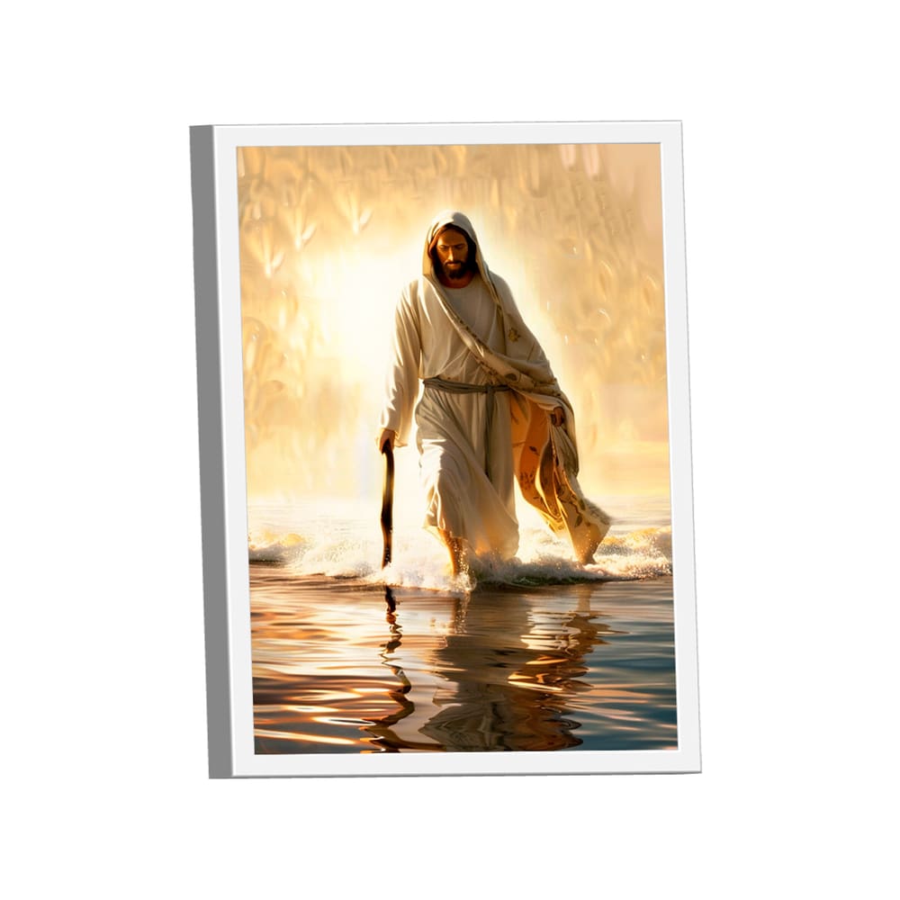 Quadro Decorativo Jesus Caminhando Sobre as Águas