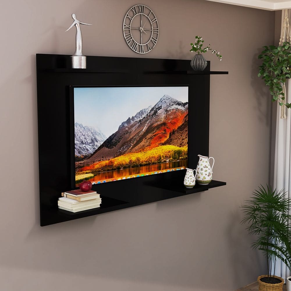 Painel p/ TV até 50 Pol Home Amanda em MDF Laqueado Moderno