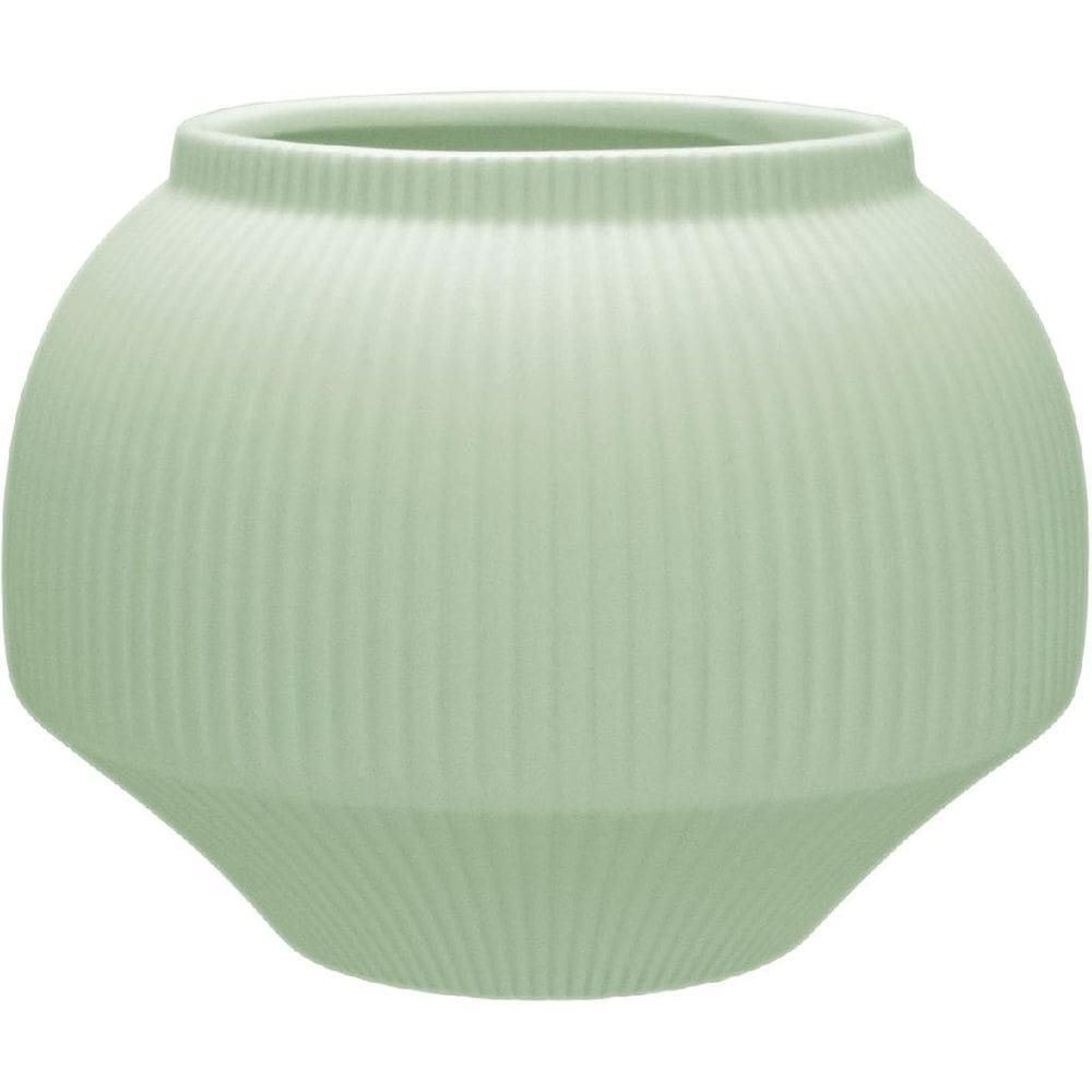 VASO DECORATIVO ENFEITE REDONDO HOME&CO CERÂMICA 12x15x15cm VERDE