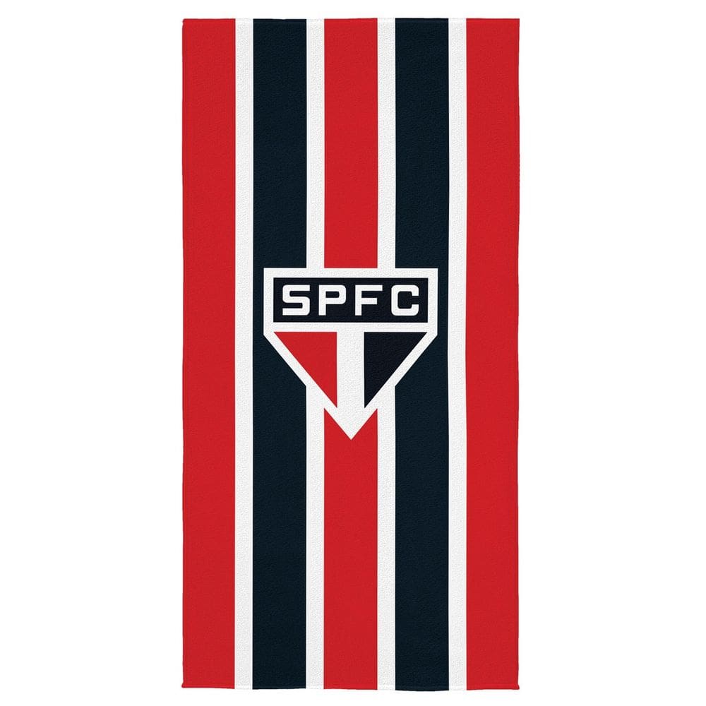 Toalha Banho -São Paulo- Futebol Clube Aveludada Licenciada Grande 70x140cm