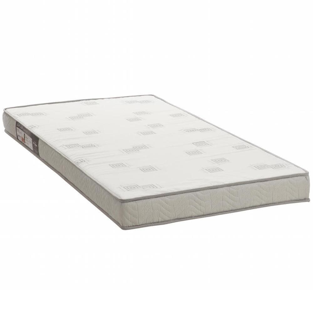 Colchão Solteiro 88x188x12 Espuma D23 Liso Light Branco Cinza - Ortobom