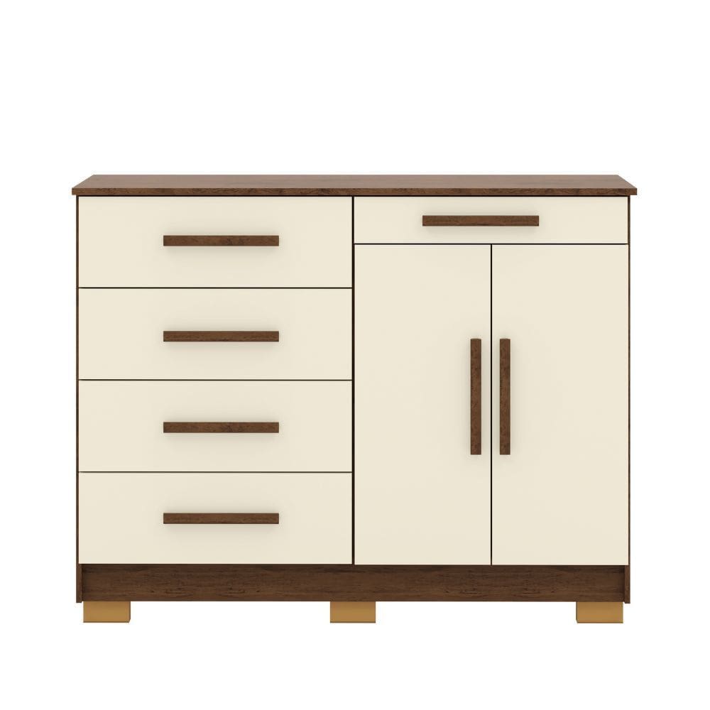 Comoda Sirius 2 Portas 5 Gavetas 20019-71 Vila Rica