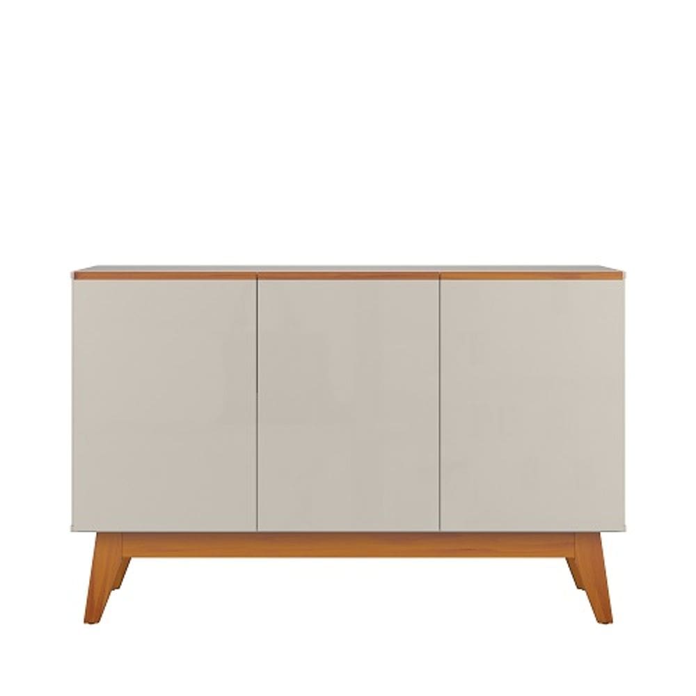 Buffet Ares Lux Três Portas 1.25 Off White - Tebarrot Móveis
