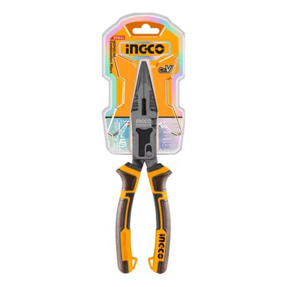 Alicate Bico 8.1/2" Ação Composta Ingco 65% Menos Força HCLNP58200