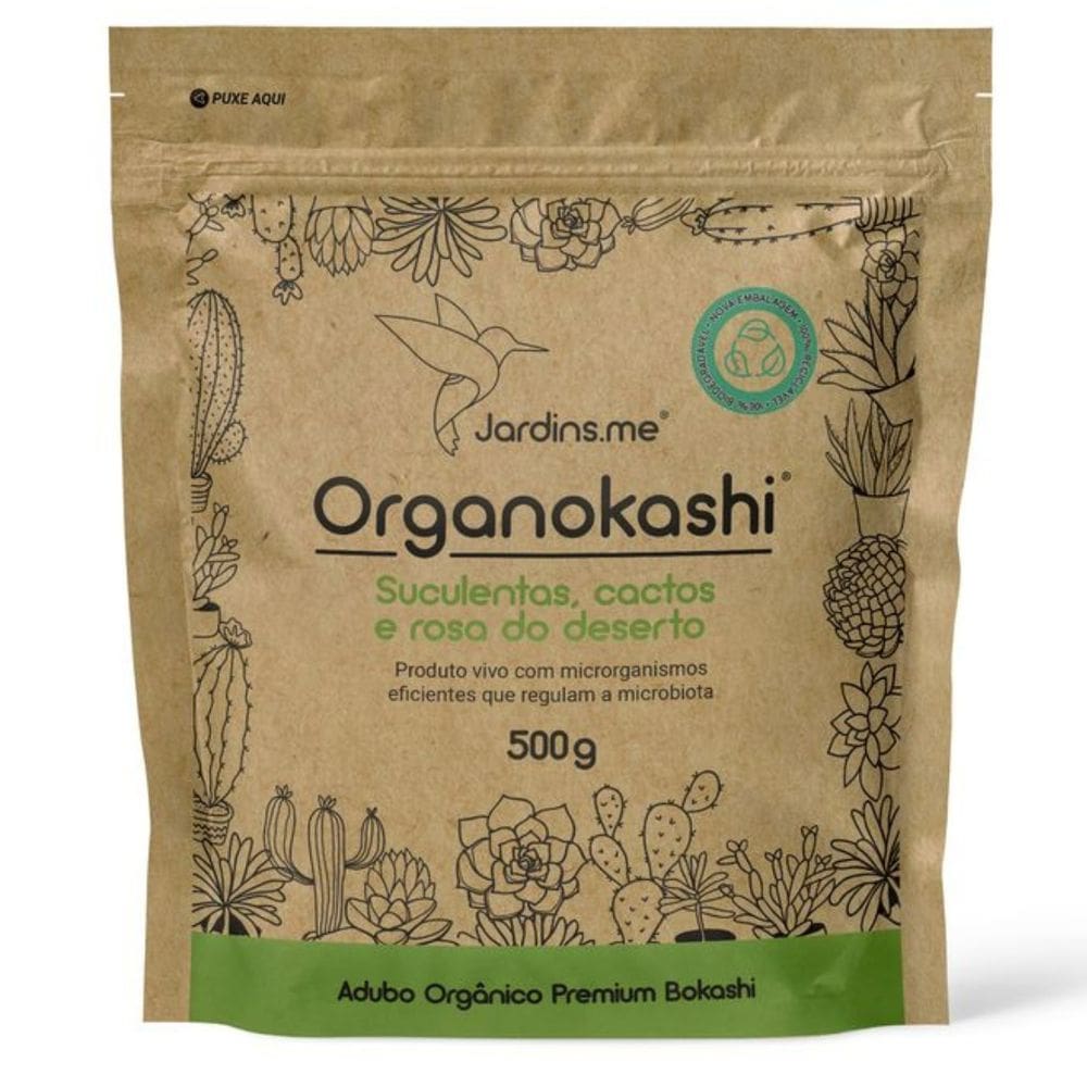 Organokashi Adubo Suculentas e Cactos 500g JARDINS.ME