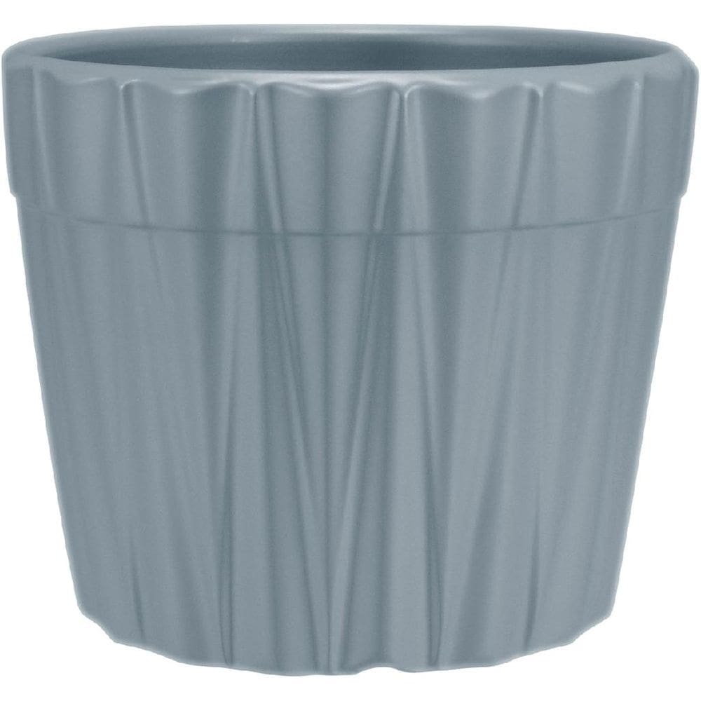 CACHEPÔ DECORATIVO VASO PLANTA HOME&CO CERÂMICA 10x12x12cm CINZA