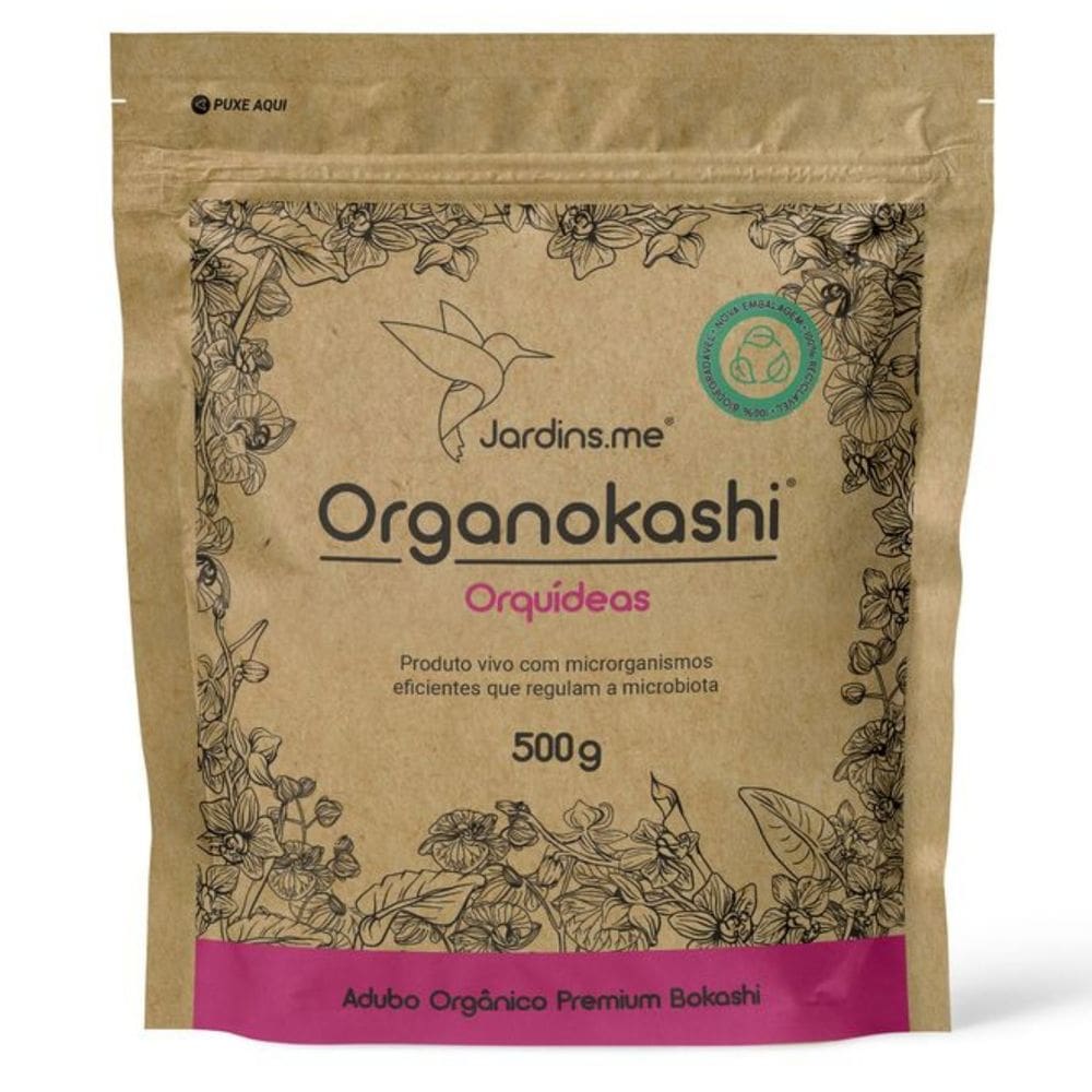 Organokashi Bokashi Adubo para Orquídeas 500g JARDINS.ME