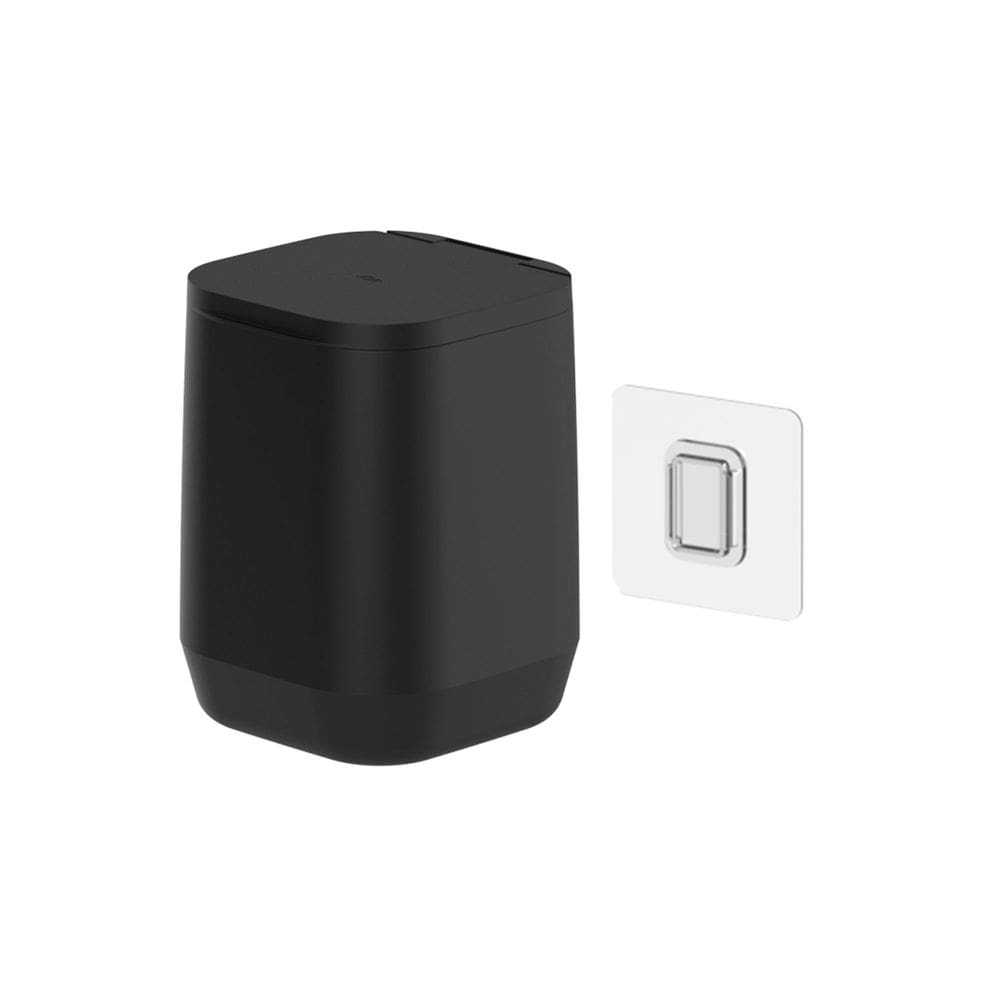 Lixeira de Piso/Parede Aura Preta 6L - Ou