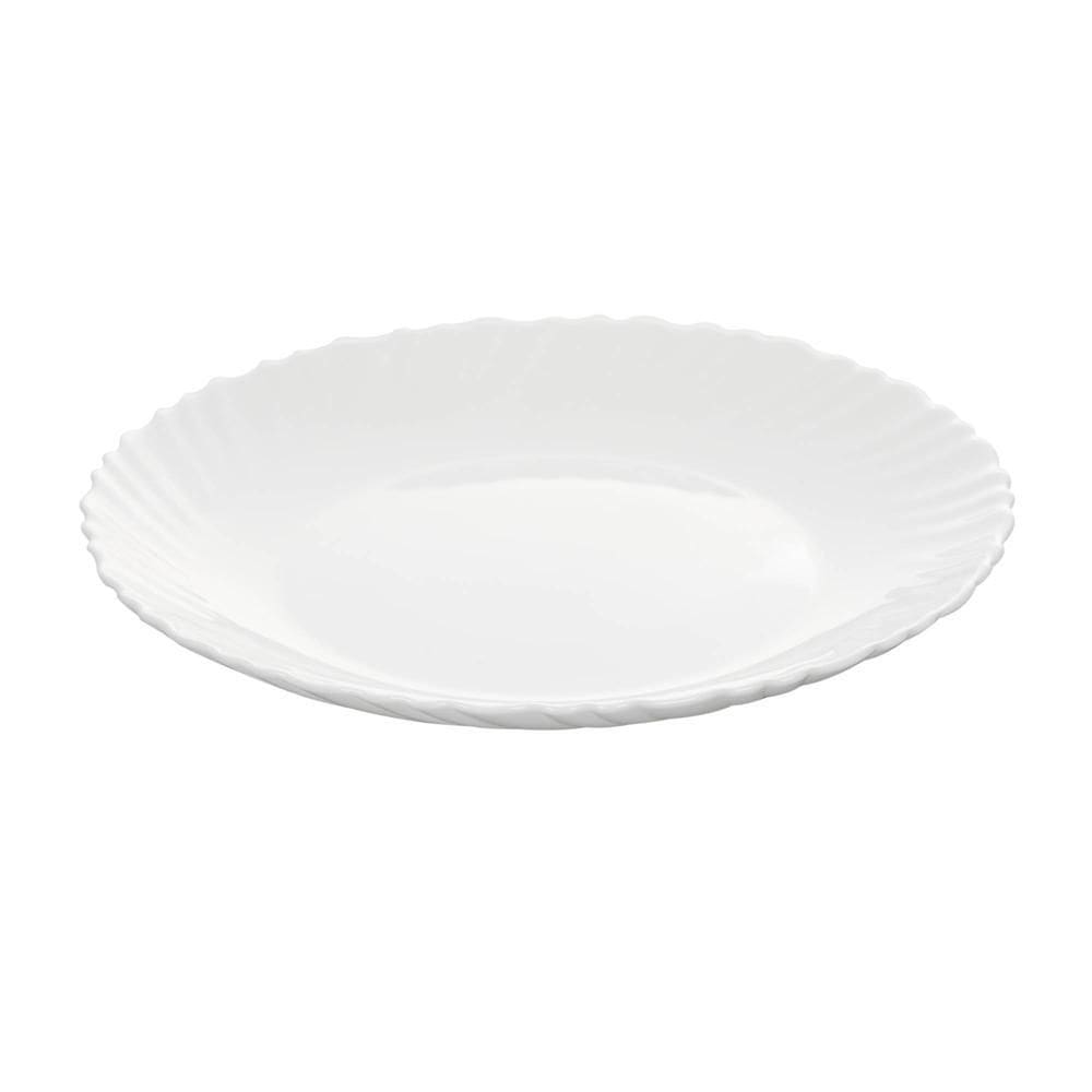 Prato para Sobremesa Nevada 19cm Branco Vidro Opalino