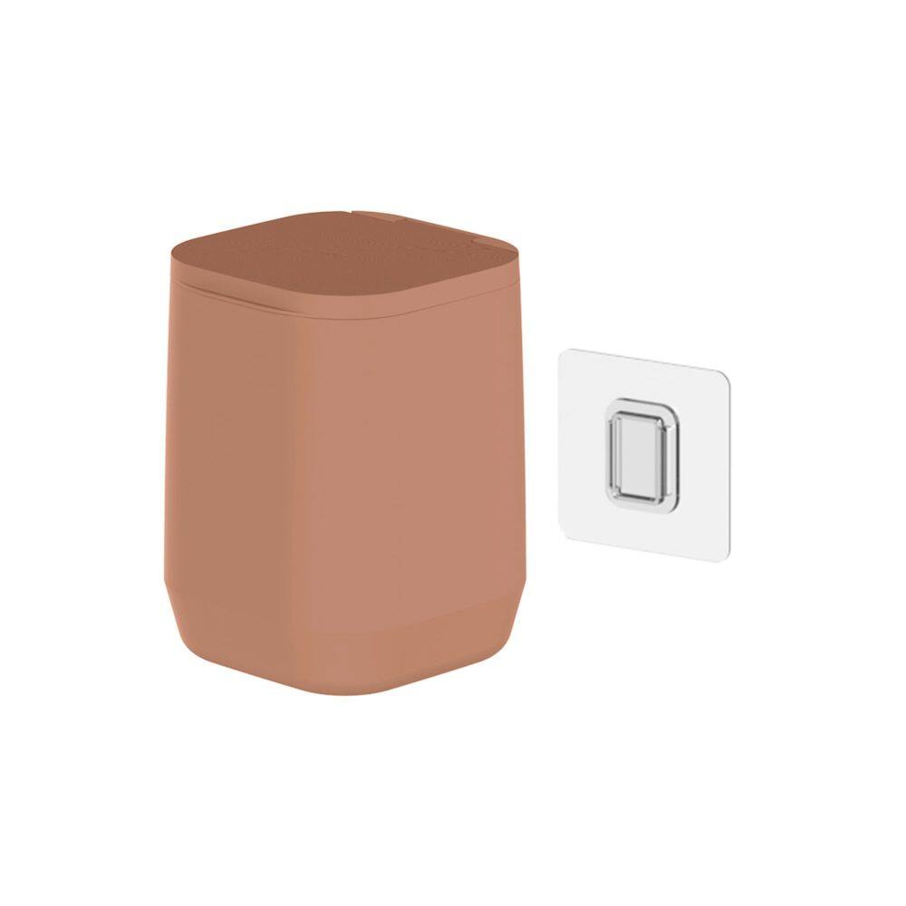 Lixeira de Piso/Parede Aura Marrom Amêndoa 6L - Ou