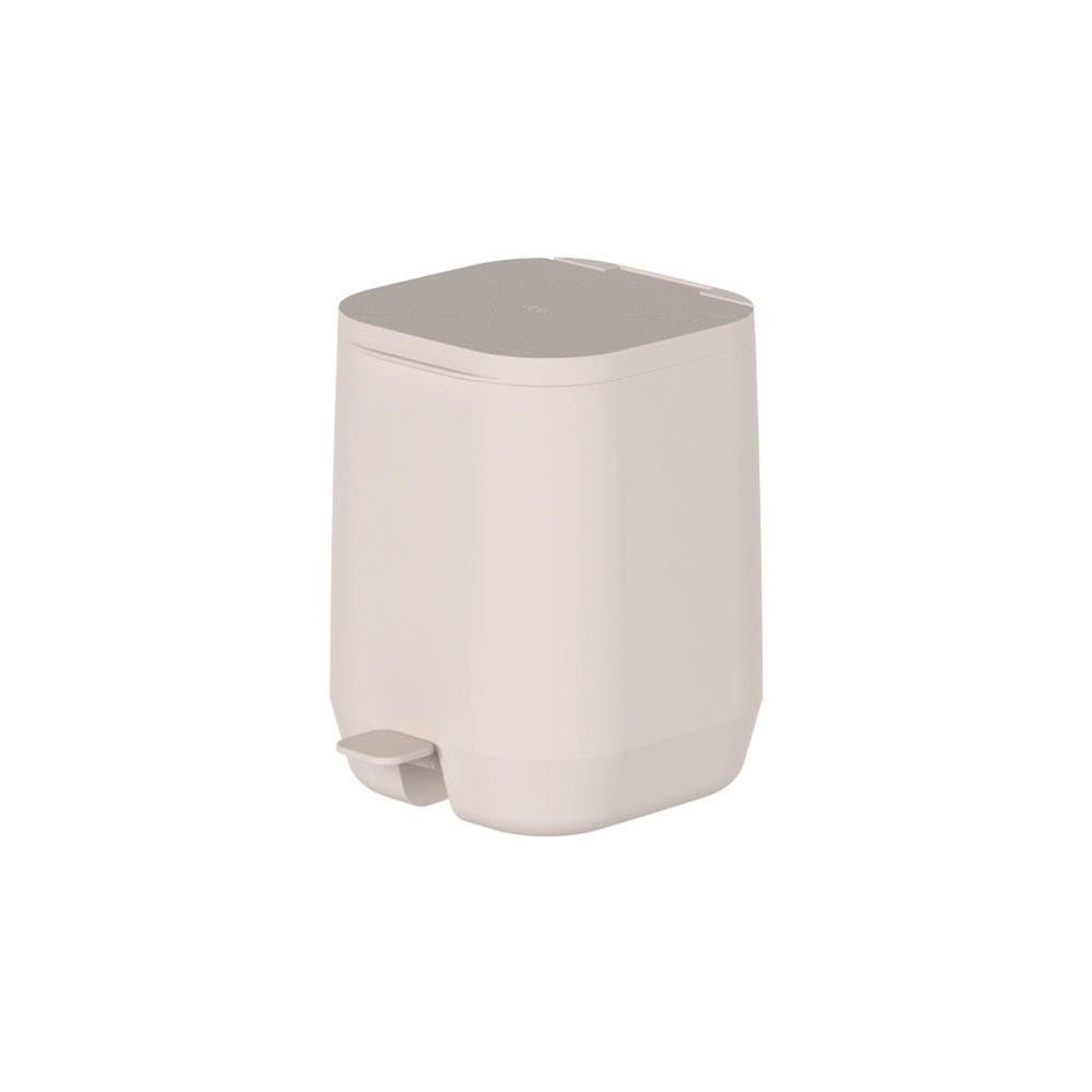 Lixeira de Pedal Aura Bege 6L - Ou