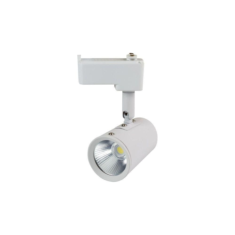 Spot De Trilho New Short Led 5w 1 Lâmpada - Estrutura Em Aço Pintura Epóxi Branco