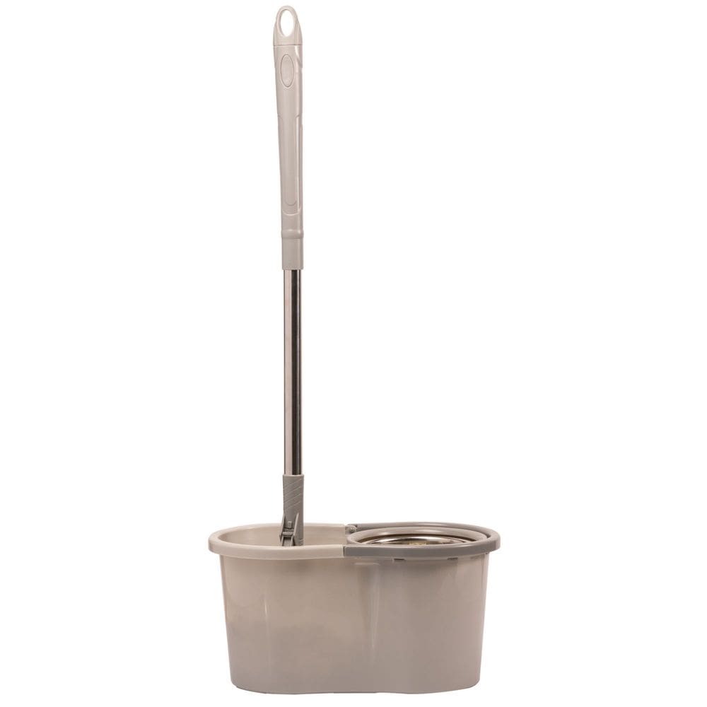 Mop Giratório com Cabo Extensível de Aço Inox Cinza - Lyor