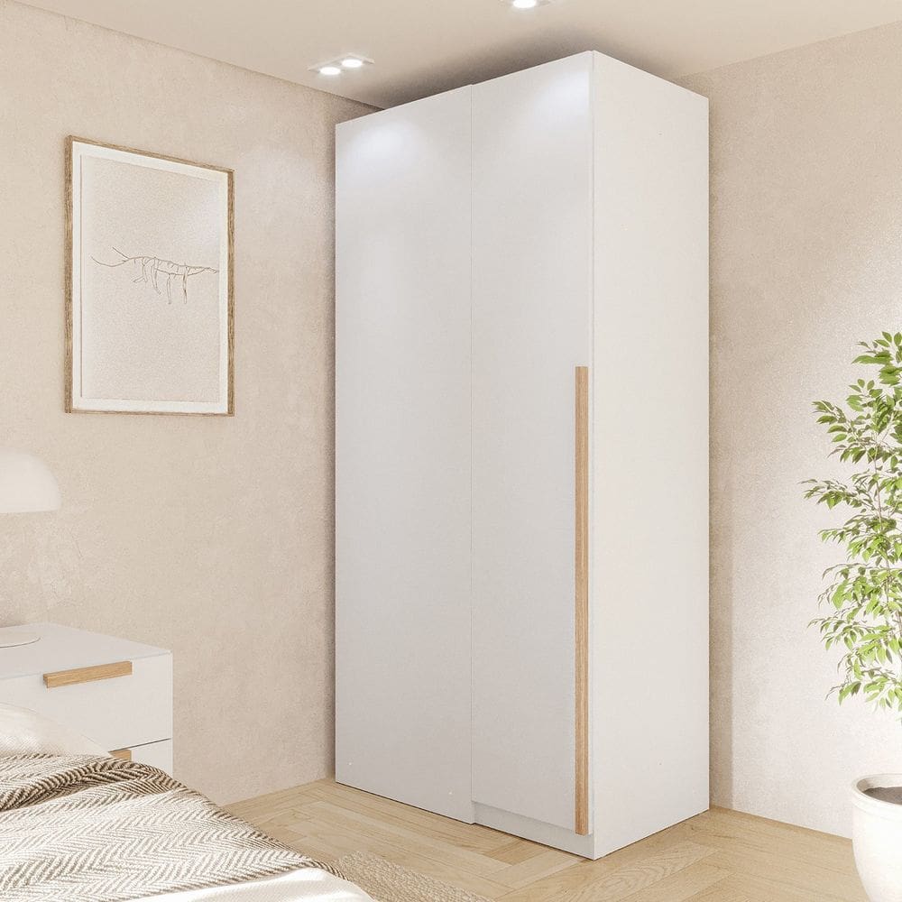 Módulo de Canto Linear 1 Porta Jade Cabecasa Madeiramadeira Branco