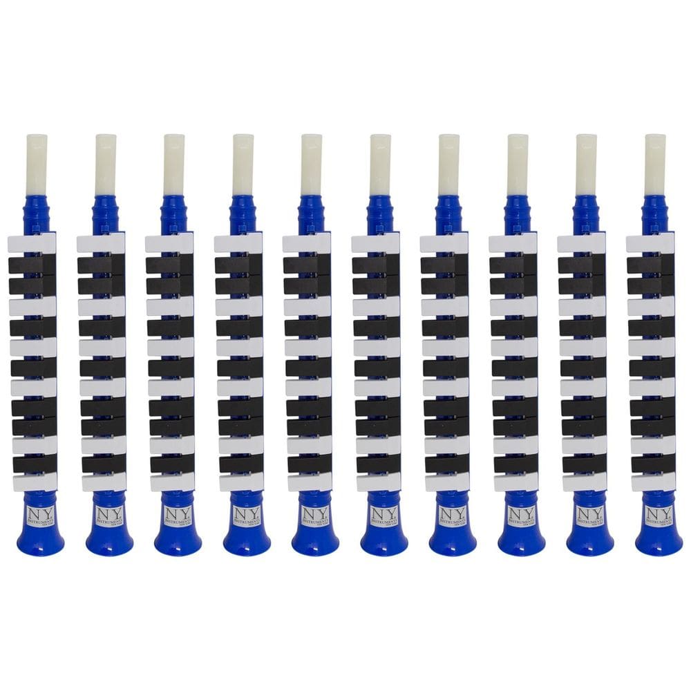 Kit 20 Escaletas Melódica 13 Teclas Azul New York