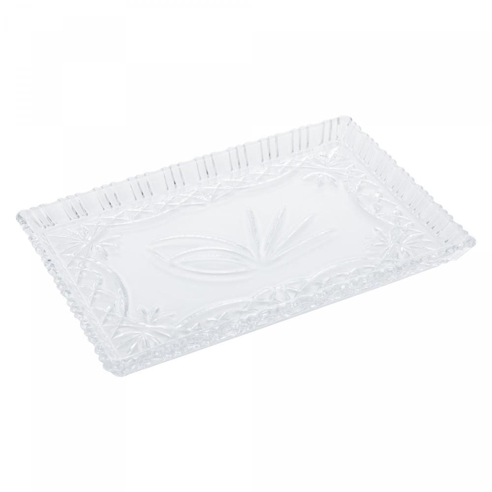 Travessa de Cristal Janine 29,5cm x 19,5cm - Lyor