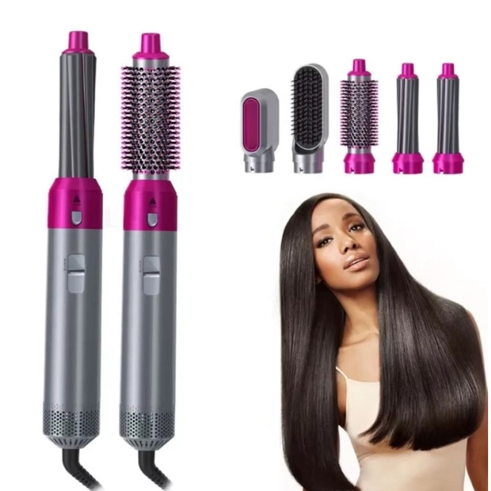 Alisador de modelador de cabelo Hot Air Comb OEN 5 em 1 com ionizador