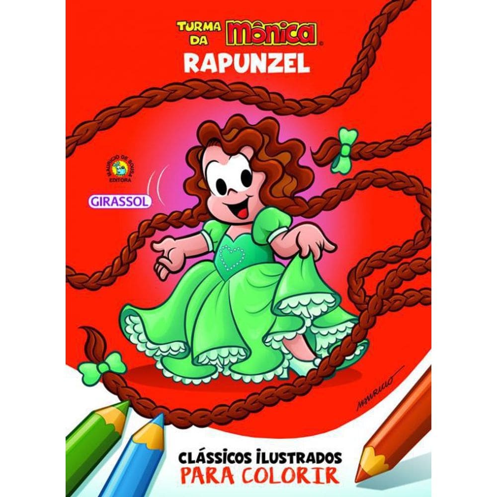 Livro Rapunzel - Turma Da Monica