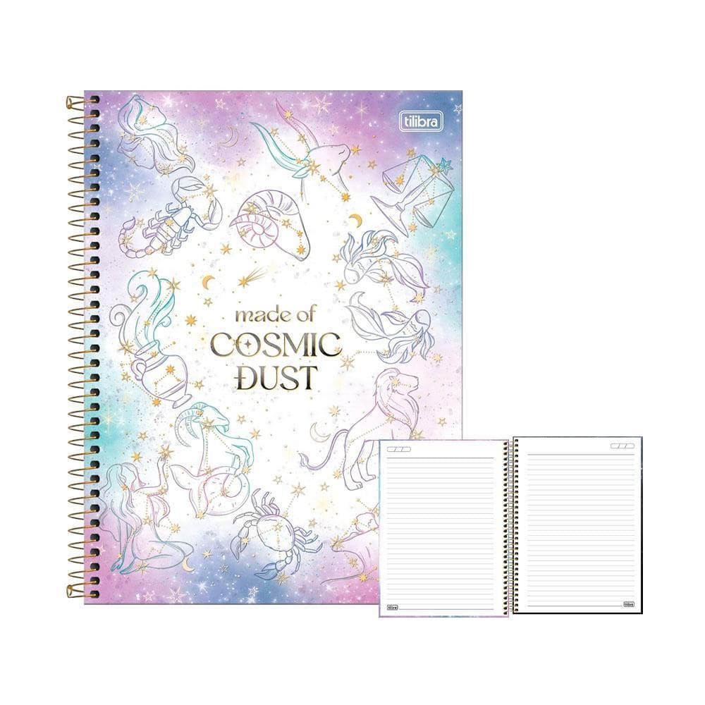 Caderno Univ. 10 Matérias 160Fls Magic Cosmic Dust Tilibra
