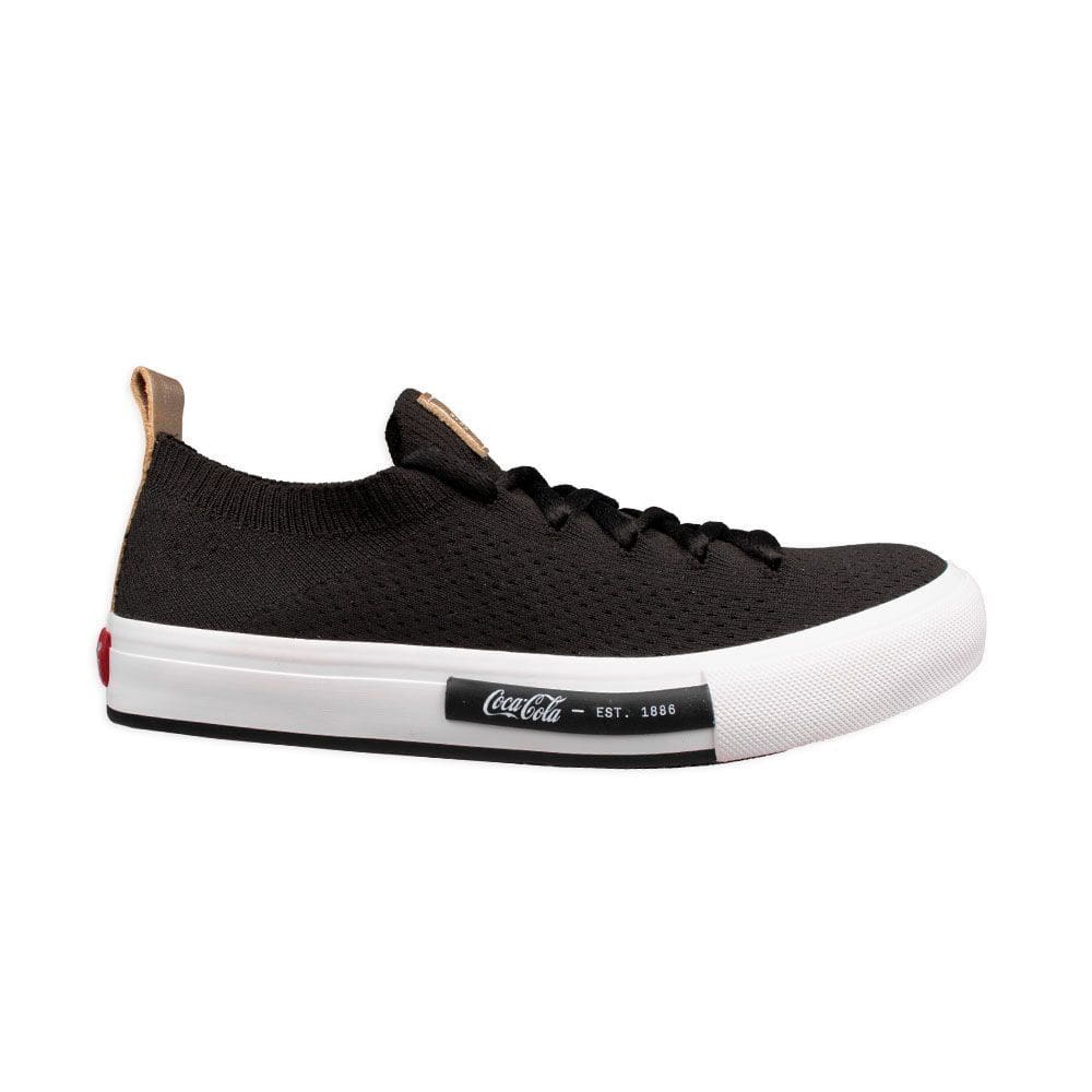 Tênis Coca Cola Daytona Sunset Knit Preto Feminino