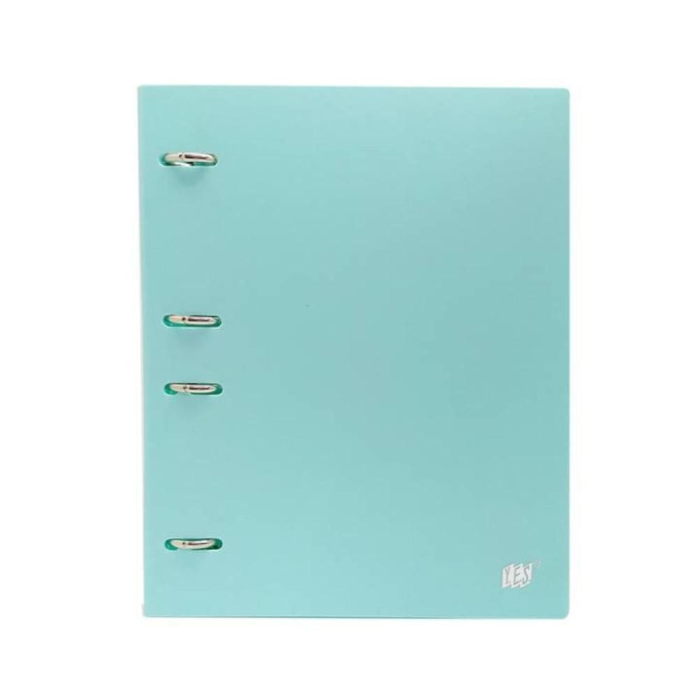 Fichário Colegial Yes 4 Argolas 96 Folhas Rc4Ebc Azul Pastel