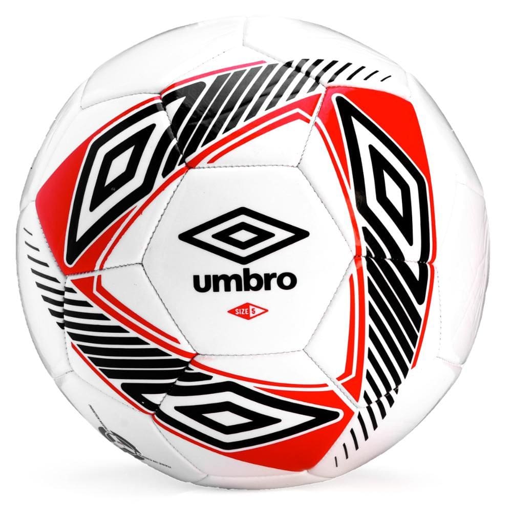 Bola Futebol De Campo Umbro Ultra Branco Preto e Vermelho