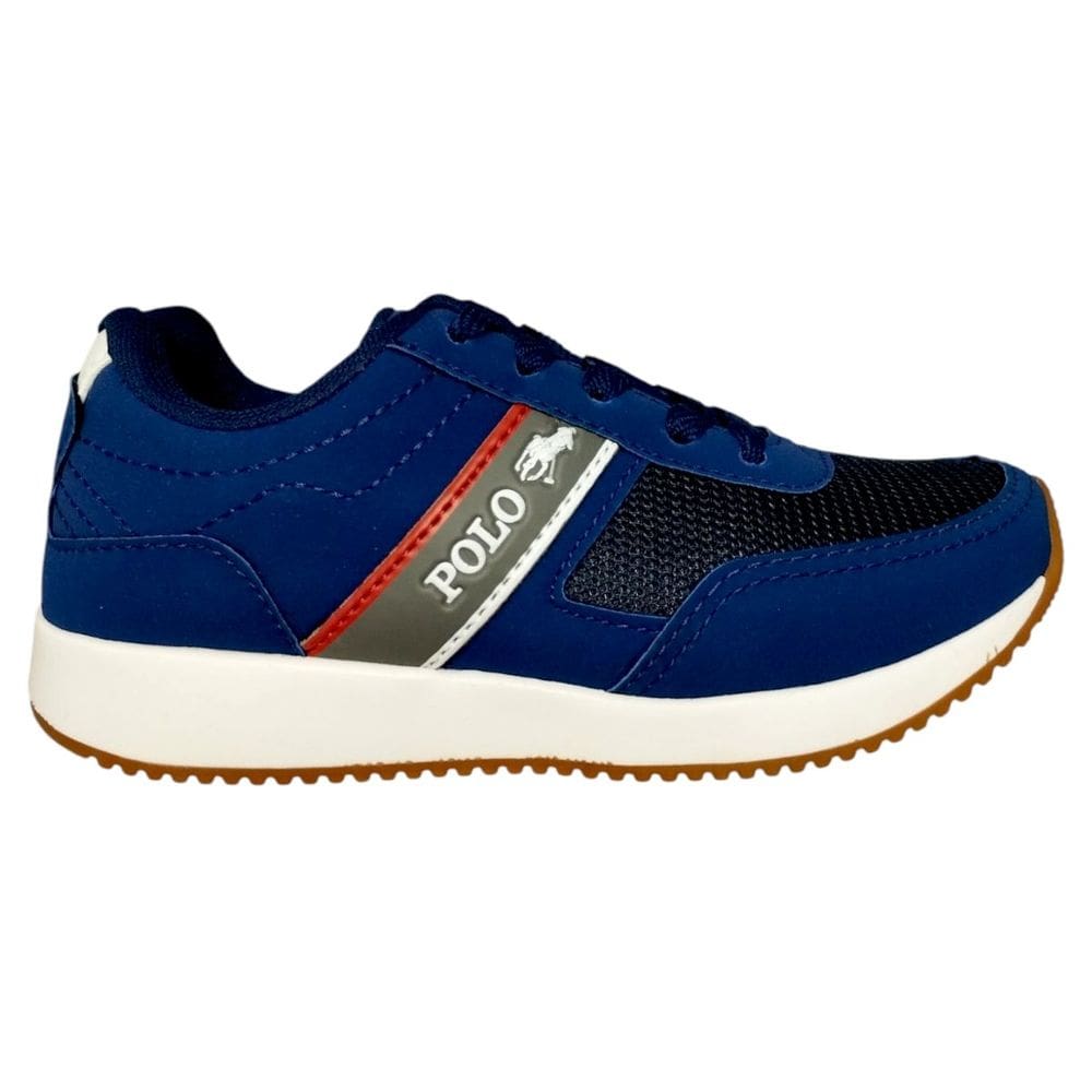 Tênis Infantil Casual Polo Meninos Conforto Cadarço L135I
