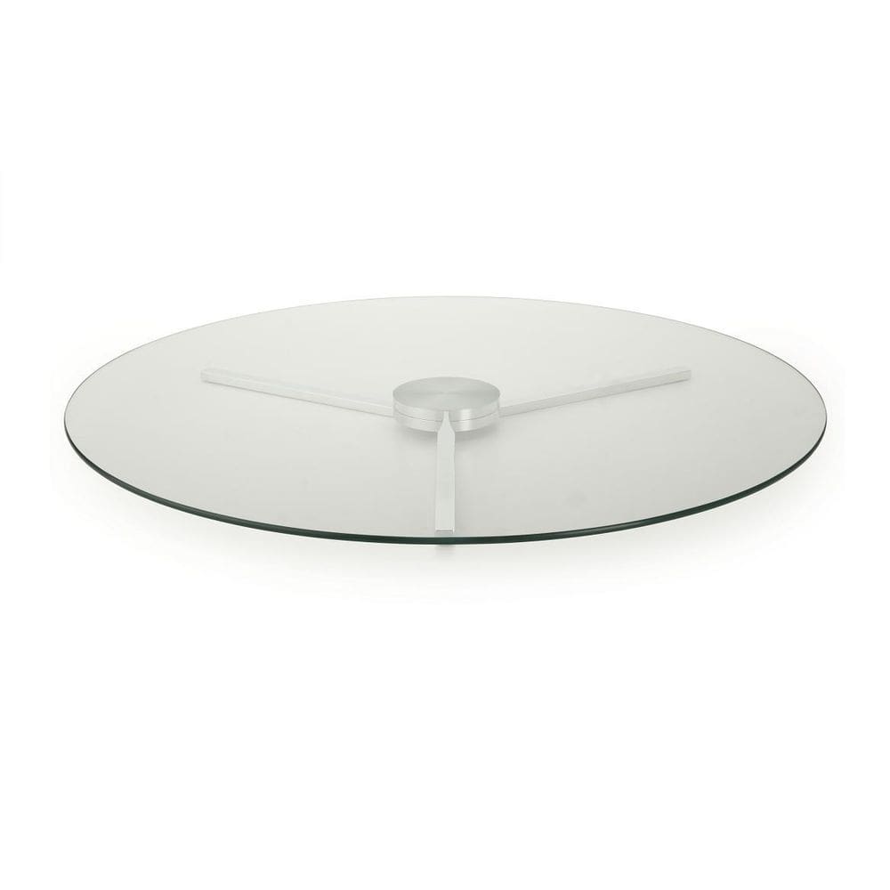 Centro De Mesa Giratório 60Cm Vidro Incolor Forma Collection