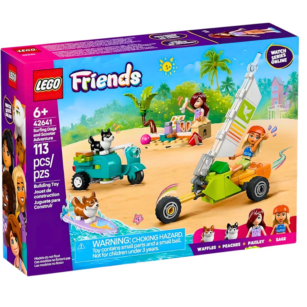 Lego Friends Cães Surfistas e Aventura de Scooter 42641