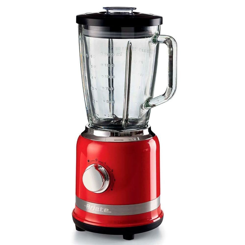 Liquidificador Ariete com 4 + Pulso Velocidades Vermelho e Jarra de 1,5 Litros - 00C05850