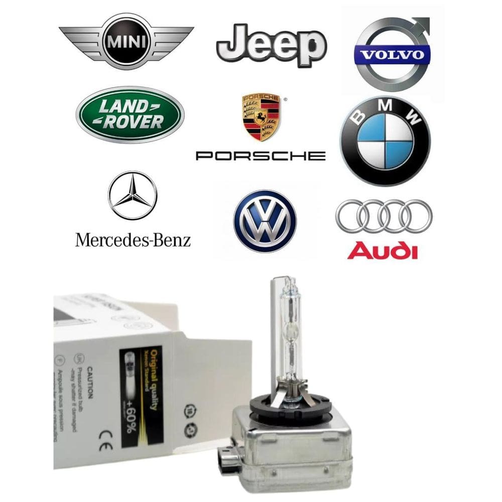 Lâmpada Xenon Santa Fé A1 A3 A4 A5 A6 A7 Q3 Q5 Cla180 6000K