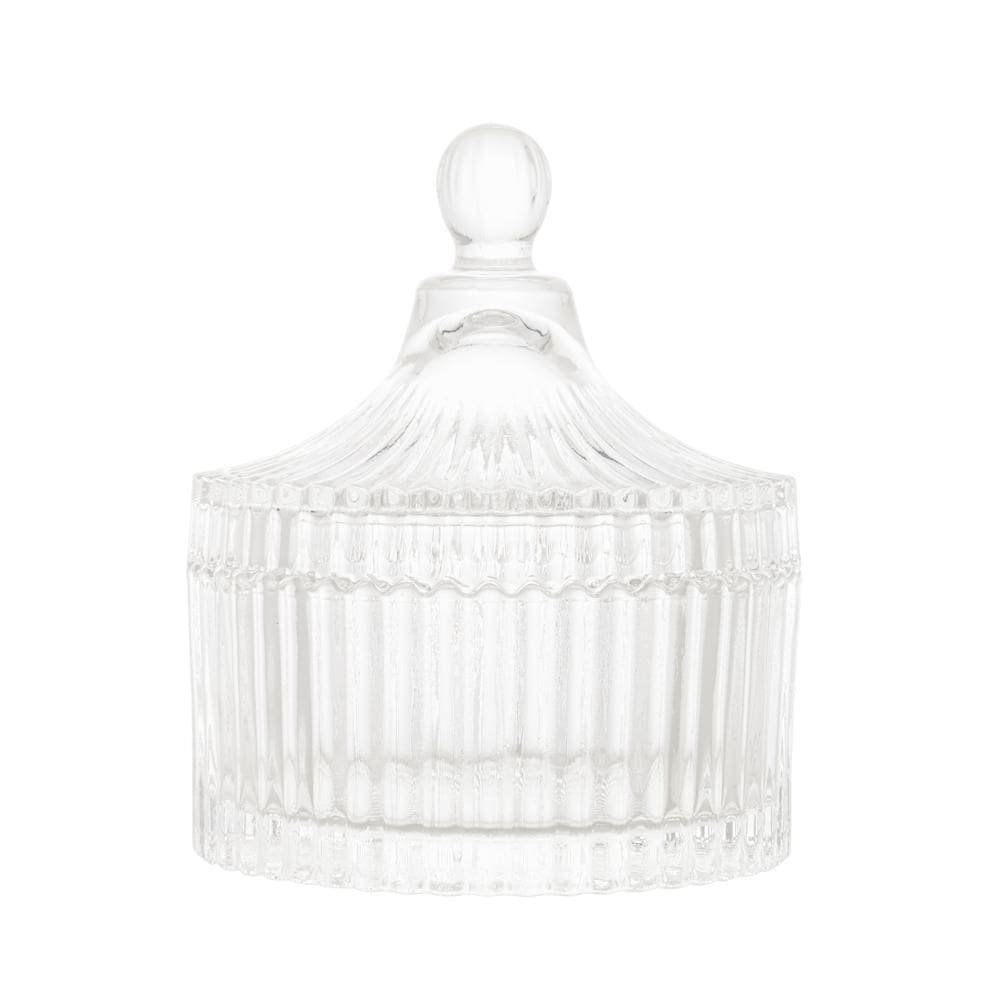 Potiche de Cristal com Tampa Carrossel 6,5cm x 9cm - Lyor
