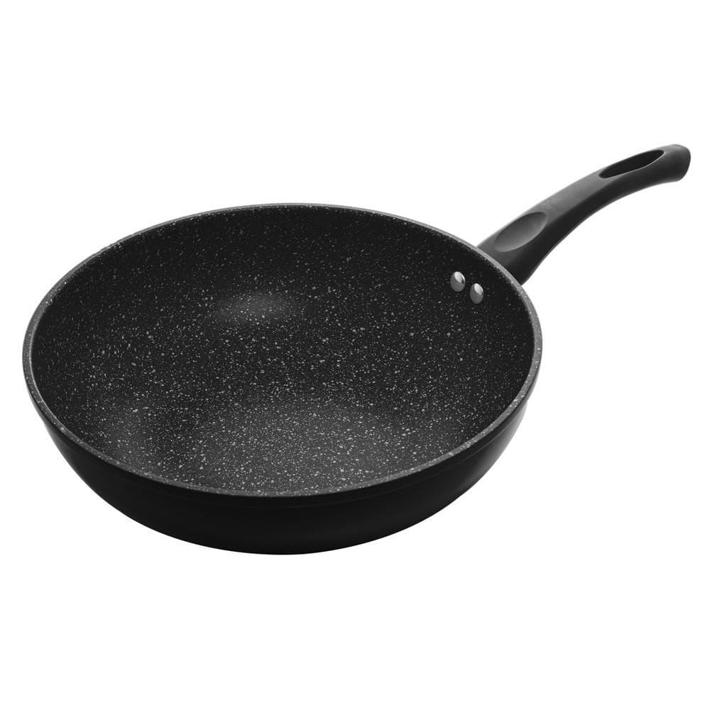 Frigideira Wok de Indução c/ Revestimento Cerâmico Preta
