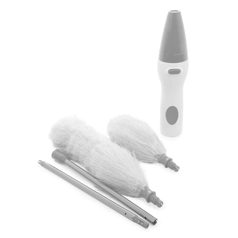 Espanador Elétrico para Pó de Plástico Ajustável Cinza 76cm