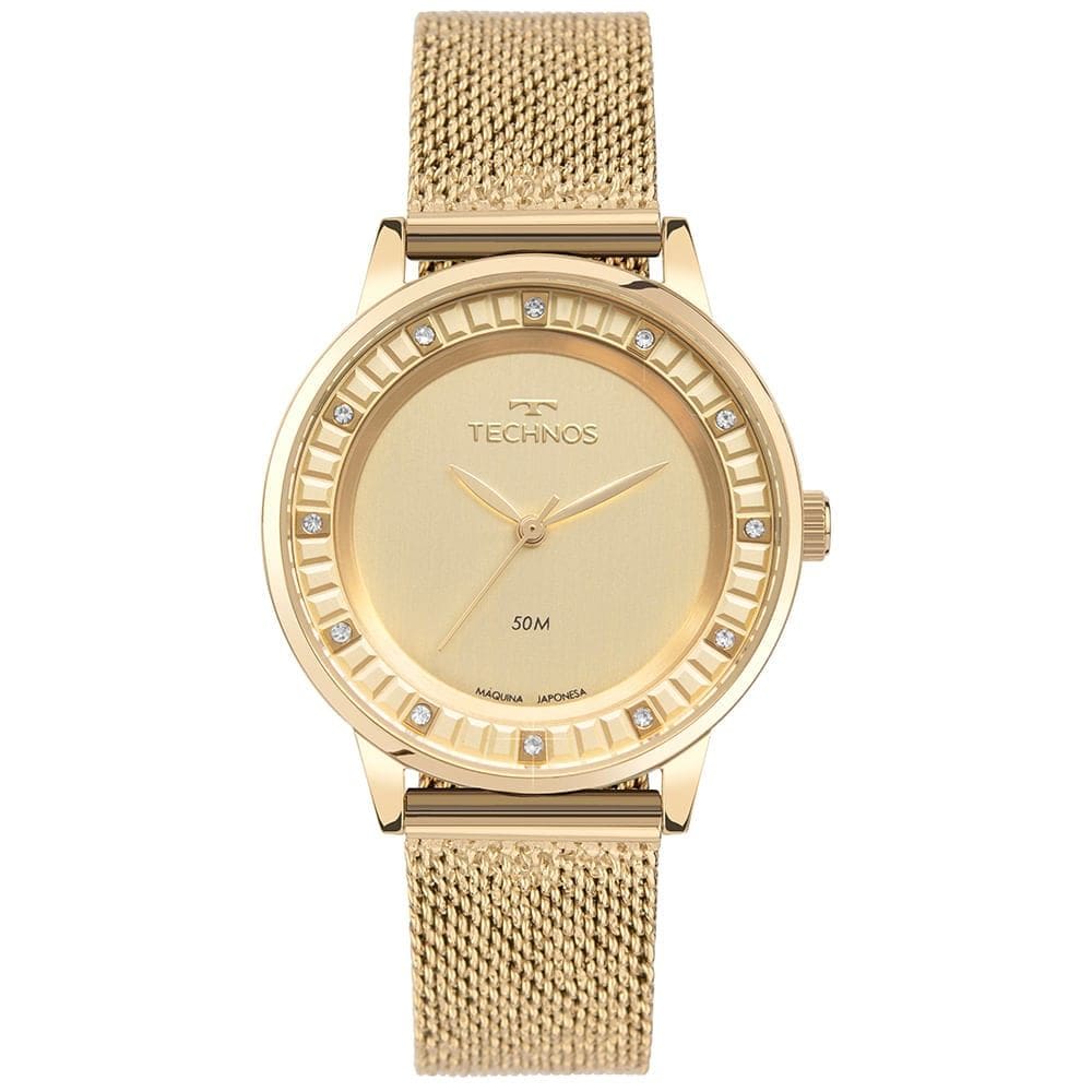 Relógio TECHNOS dourado feminino 2035MZC/1D