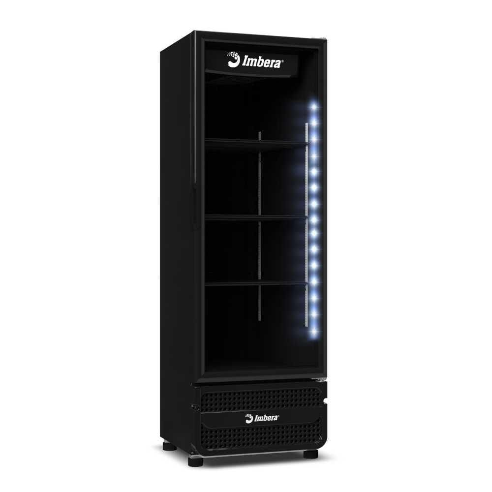 Visa Cooler Expositor de Bebidas 485 Litros Inverter Porta de Vidro Full Black VRS16 Bivolt - Imbera