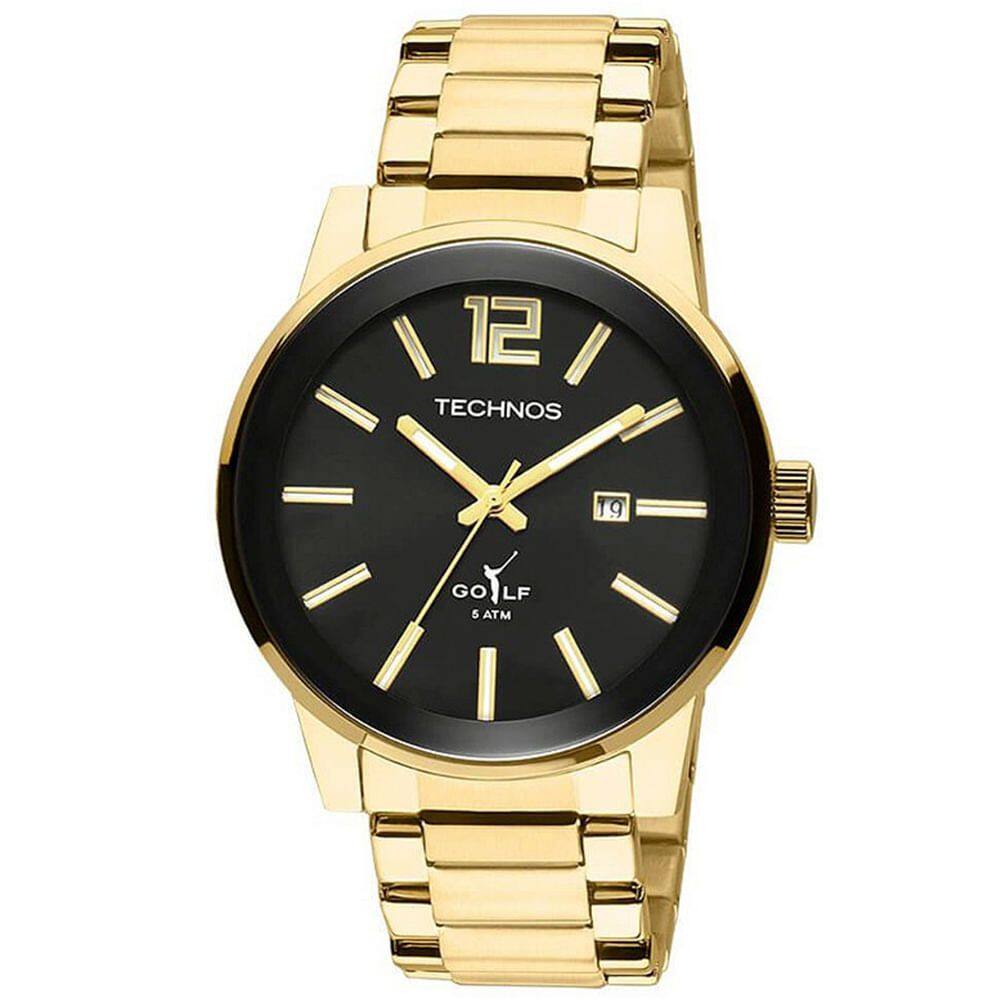 Relógio TECHNOS masculino Classic golf 2115TTS/4P