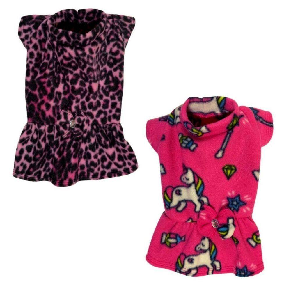 Kit 2 Roupa De Inverno Para Cães E Gatos - Vestido Soft Egg