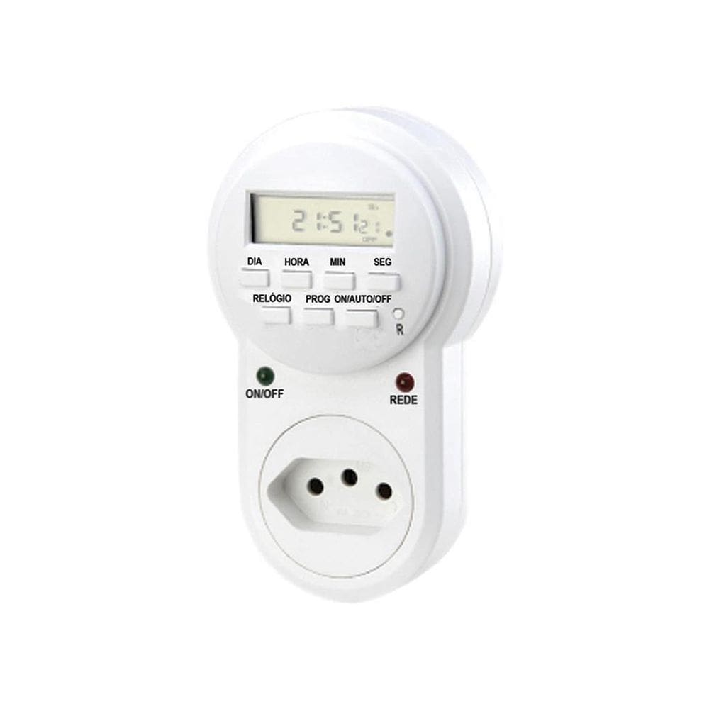 Timer Digital E Temporizador Tomada Energia Bivolt 2000w Kzi