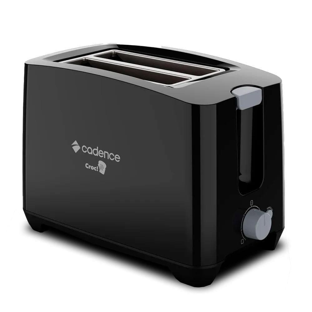 Torradeira Preta Croc! Cadence 220V