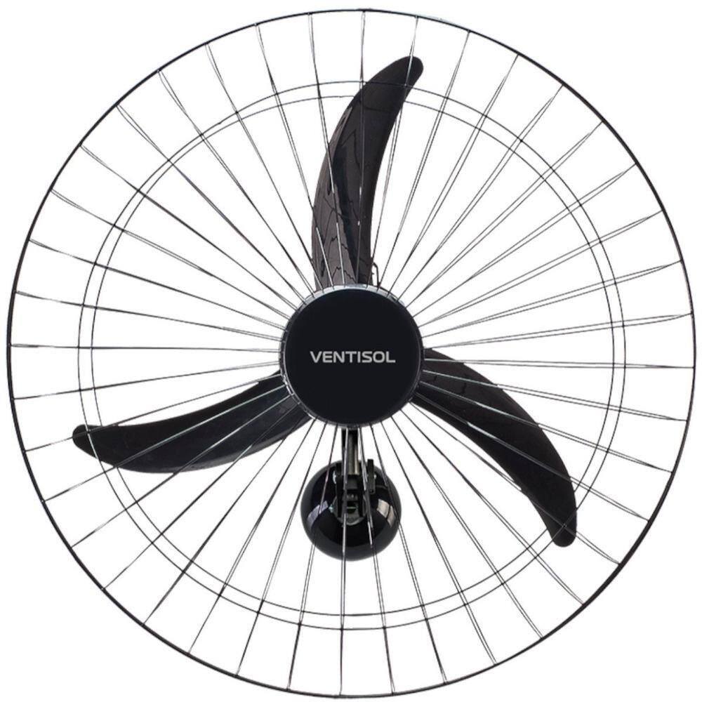 Ventilador Osc Parede Comercial 60cm 3 Pás Bivolt Preto
