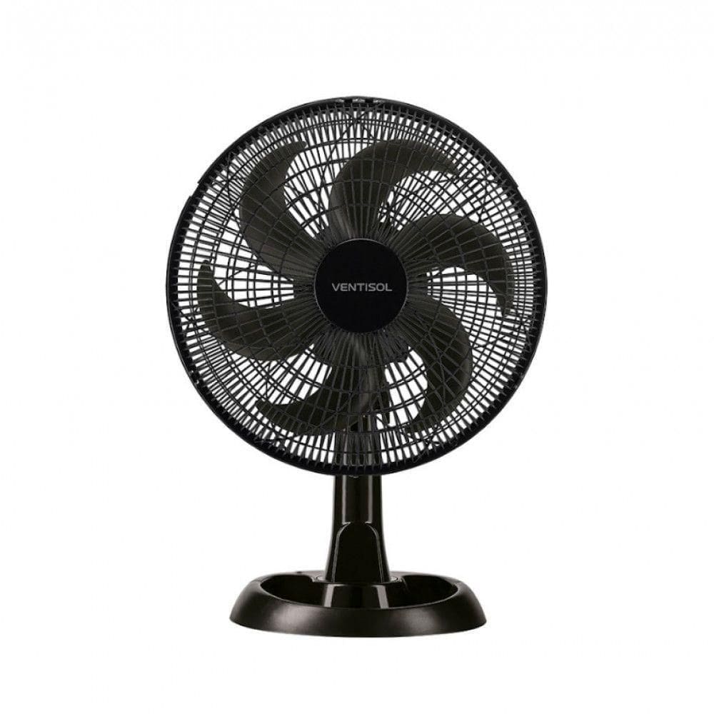 Ventilador Mesa Turbo Oscilante 30cm Ventisol Preto 220v