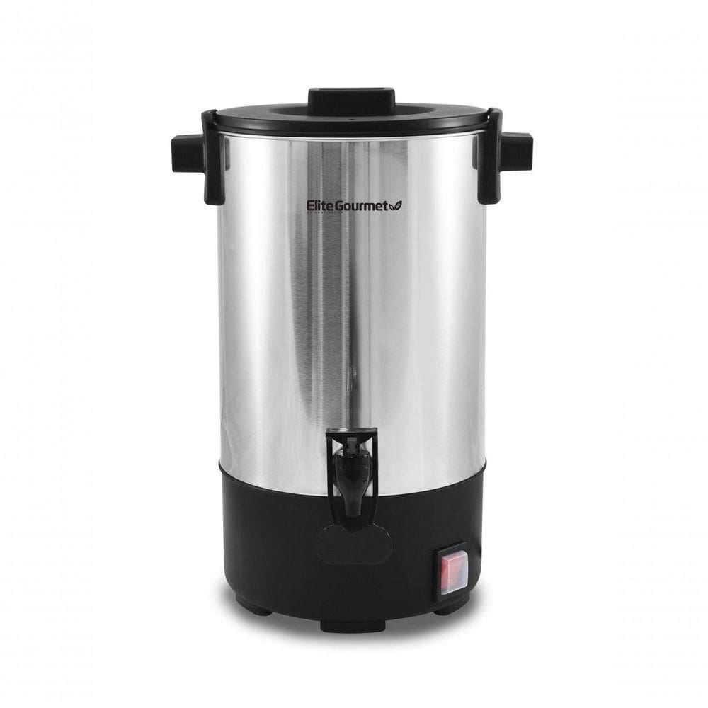 Elite Gourmet Cafeteira Elétrica De Aço Inoxidável 30 Xícaras Prata