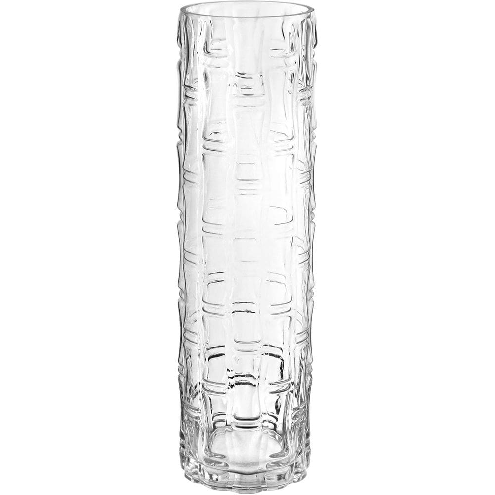 VASO DECORATIVO ENFEITE CASA CILINDRO HOME&CO VIDRO 50x13x13cm TRANSPARENTE