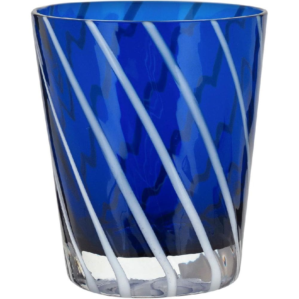 JOGO 6 PEÇAS COPO VIDRO 350ml 10x9x9cm AZUL