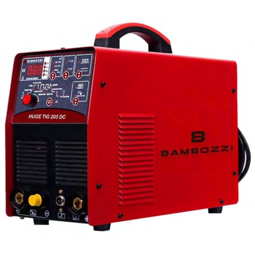 Máquina de Solda Inversora TIG AC/DC 200A HUGE TIG 205 220V BAMBOZZI
