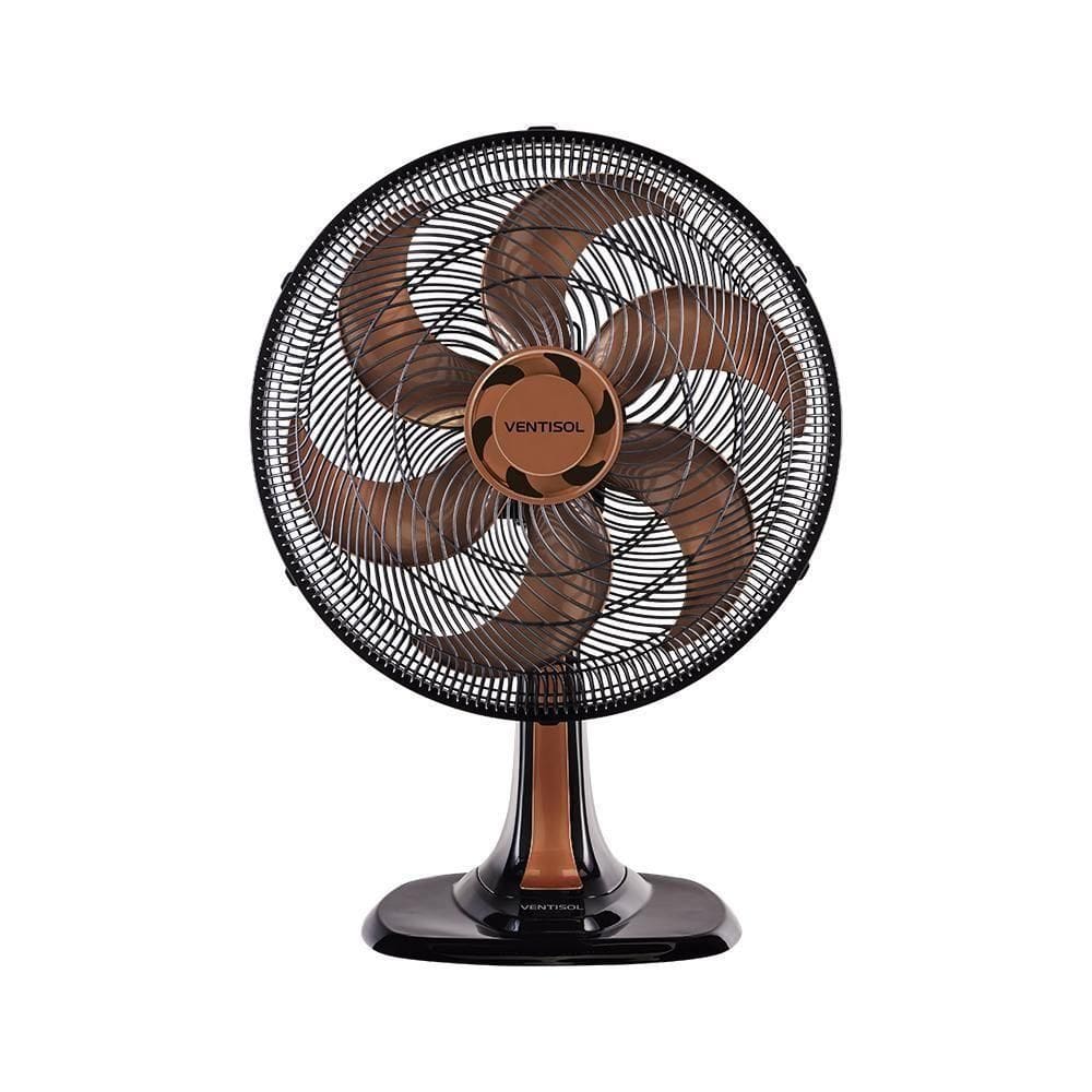 Ventilador De Mesa Bronze Turbo 40cm 6 Pas Oscilante