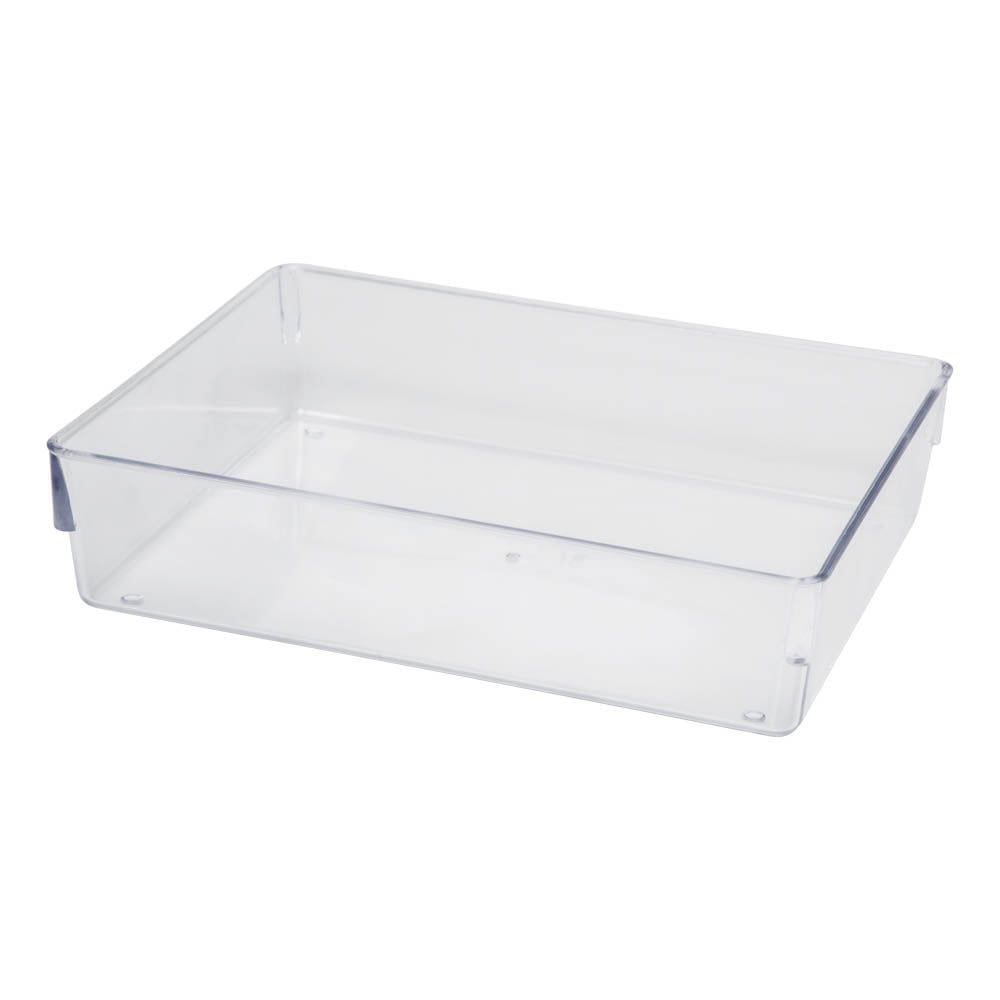 Organizador Multiuso Modular Acrílico Cristal 11,7cm X 17,5cm X 5,5cm Armário Cozinha Geladeira
