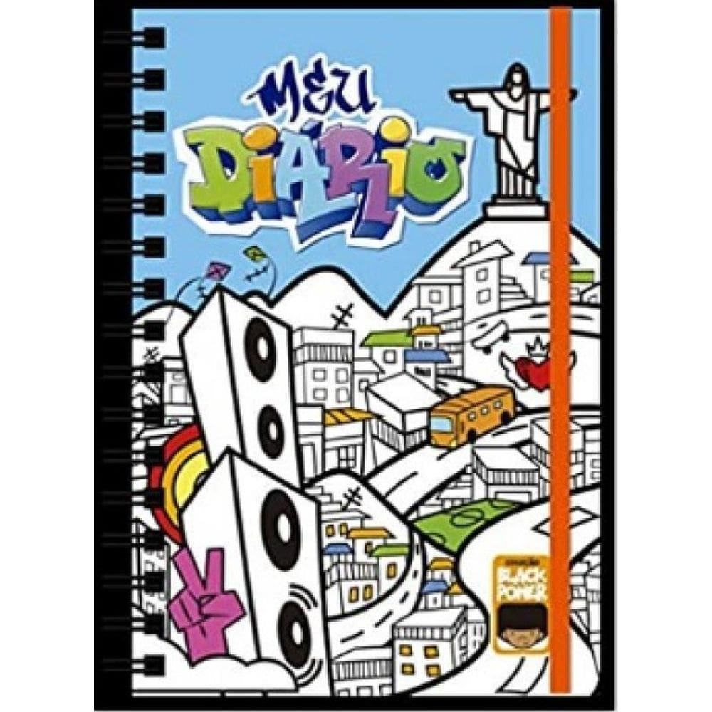 Livro Diario Black Power - Azul